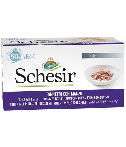 Schesir Cat Multipack Can Tuna with Beef - 6x50g[Weight - 6x50g] - Shopivet.com