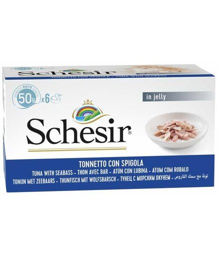 Schesir Cat Multipack Can Tuna with Seabass - 6x50g[Weight - 6x50g] - Shopivet.com
