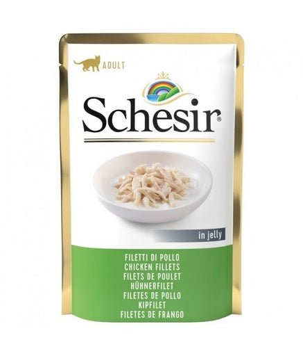 Schesir Cat Pouch Jelly Chicken Fillets 85g (Min Order: 20pcs) - Shopivet.com