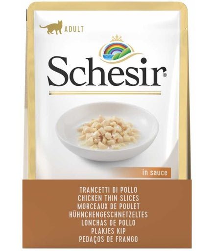 Schesir Cat Pouch Thin Slices in Gravy 85g - Chicken (Min Order 85g - 20pcs)[Weight - 85g] - Shopivet.com