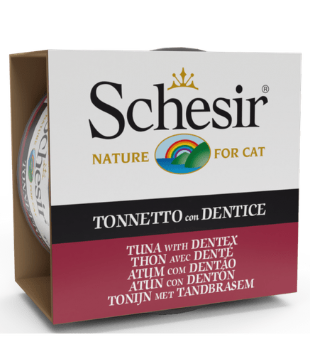 Schesir Cat Wet Food - Tuna With Dentex (Min Order 85g - 14pcs)[Weight - 85g] - Shopivet.com