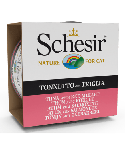 Schesir Cat Wet Food - Tuna With Red Mullet [Weight - 85g] (Min Order 85g - 14pcs) - Shopivet.com