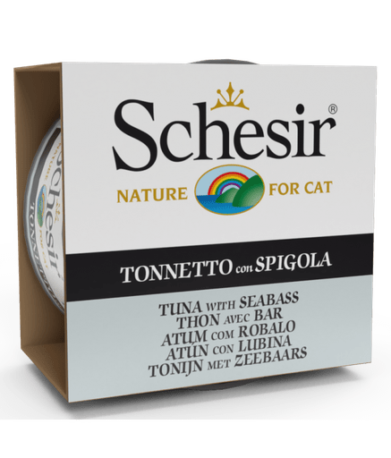 Schesir Cat Wet Food - Tuna With Seabass (Min Order 85g - 14pcs)[Weight - 85g] - Shopivet.com