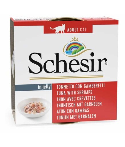 Schesir Cat Wet Food - Tuna With Shrimps (Min Order 85g - 14pcs)[Weight - 85g] - Shopivet.com