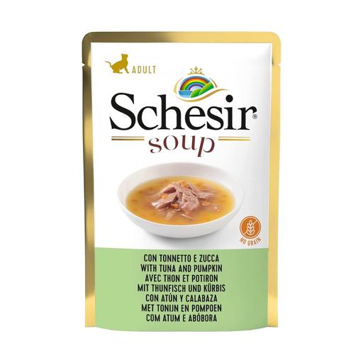 Schesir Cat Wet Soup - With Wild Tuna and Pumpkin[Weight - 85g] (Min Order - 20 Pcs) - Shopivet.com