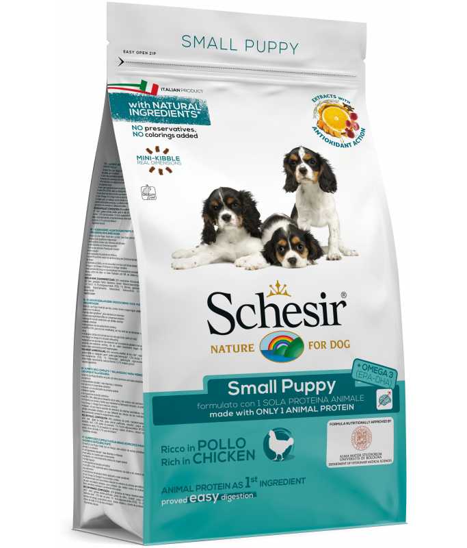 Schesir Dog Dry Food Puppy Chicken - Small 800g - Shopivet.com