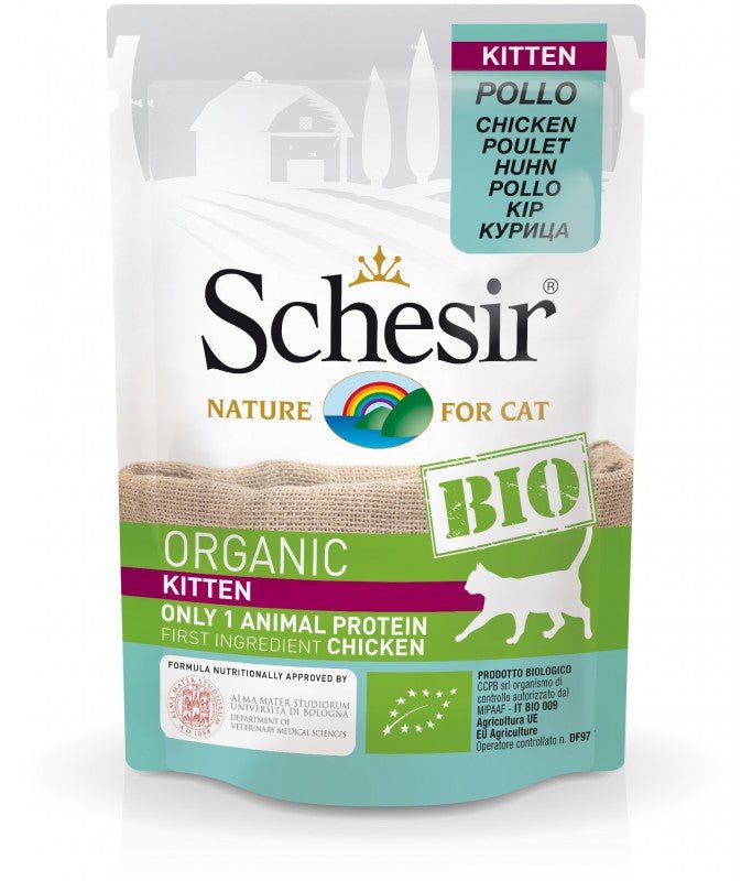 Schesir Kitten Bio Chicken 85g - Shopivet.com