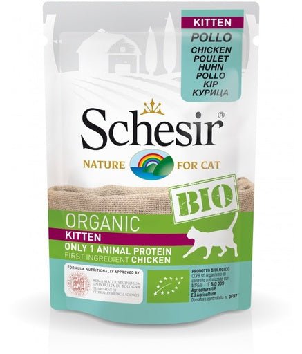Schesir Kitten Bio Chicken[Weight - 85g] - Shopivet.com