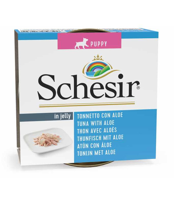 Schesir Puppy Can - Wet Food Tuna with Aloe - Shopivet.com