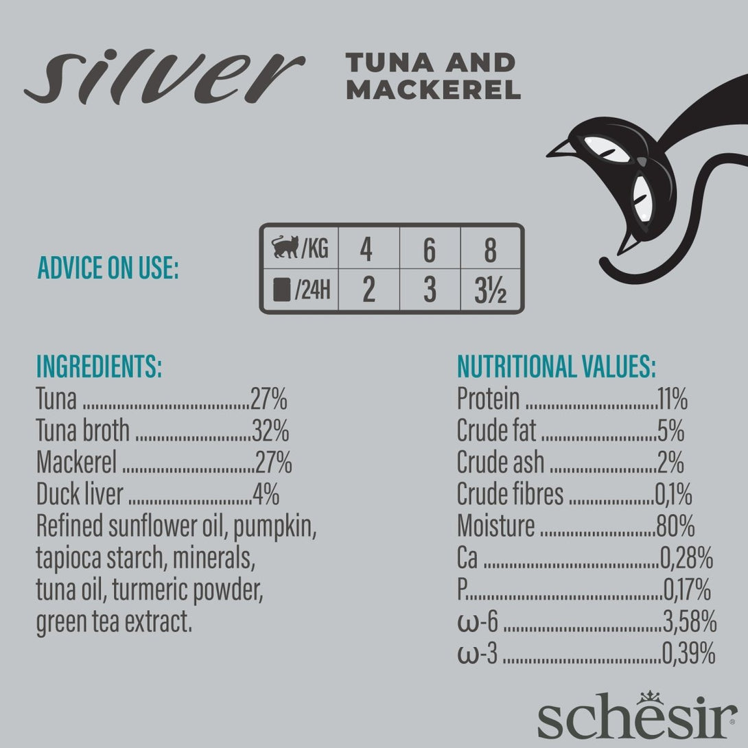 Schesir Silver Senior Cat Wholefood 70g - Shopivet.com