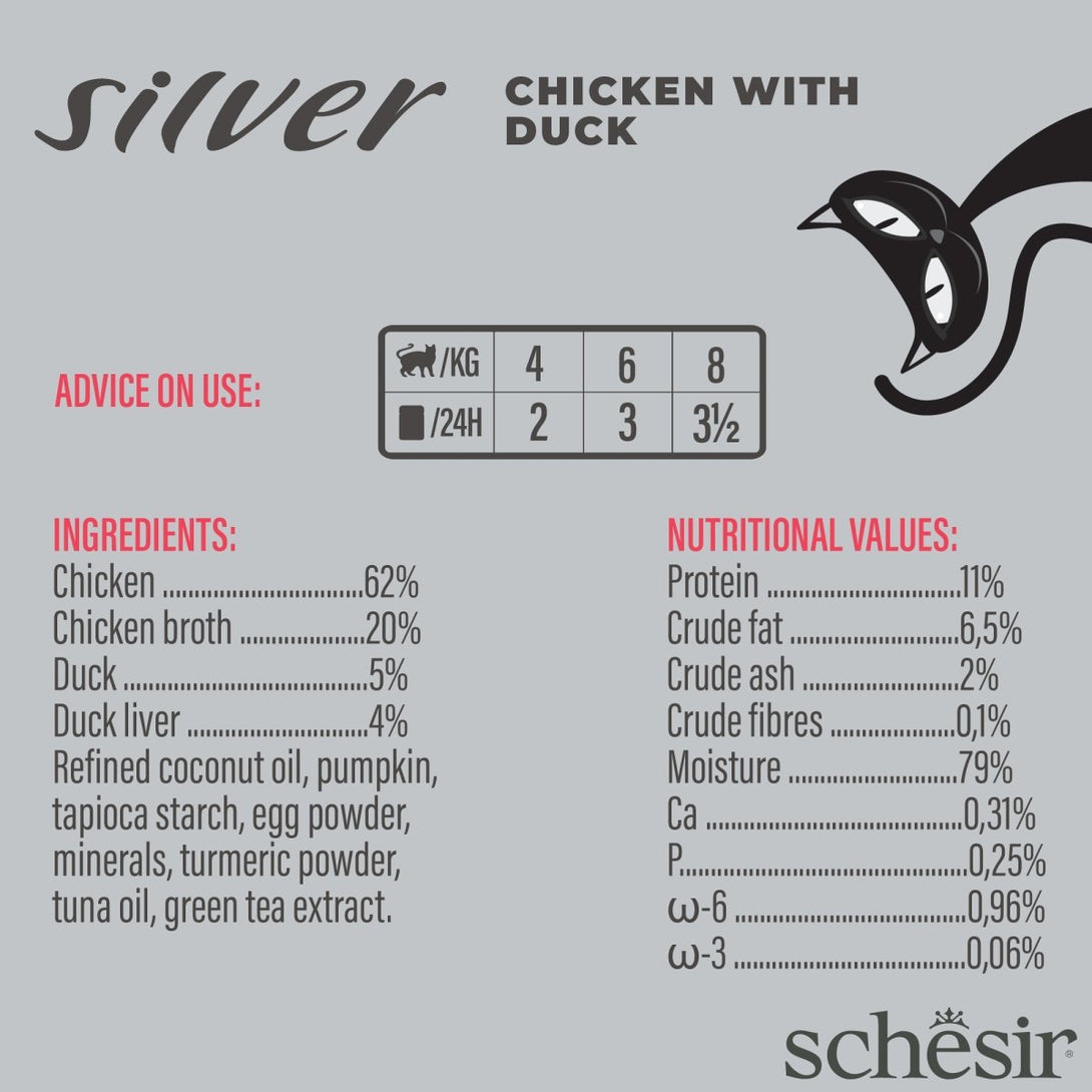 Schesir Silver Senior Cat Wholefood 70g - Shopivet.com