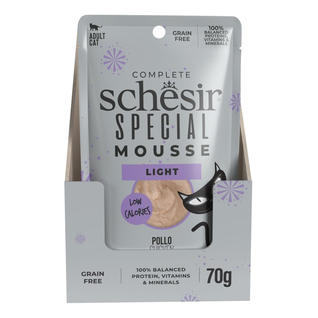 Schesir Special Mousse (Light) For Cat - Chicken 70g - Shopivet.com