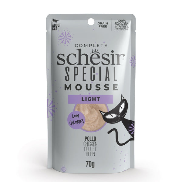 Schesir Special Mousse (Light) For Cat - Chicken 70g - Shopivet.com