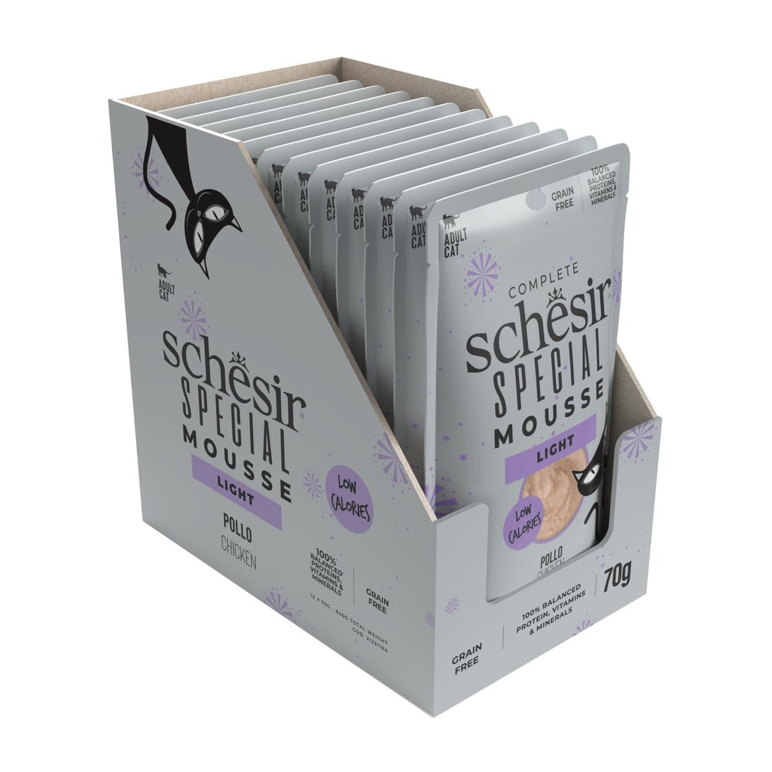 Schesir Special Mousse (Light) For Cat - Chicken 70g - Shopivet.com