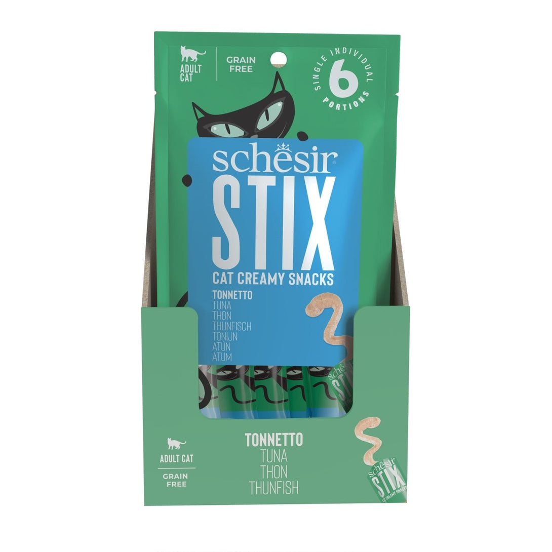 Schesir Stix Treat For Cat In Cream 6x15g - Shopivet.com