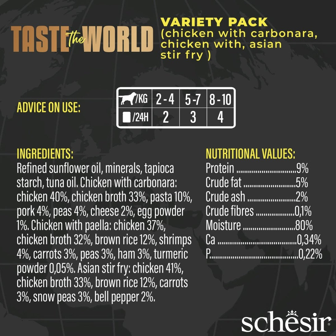 Schesir Taste The World Dog Wholefood 150g - Shopivet.com