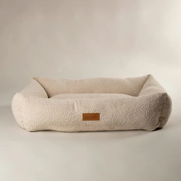 Scruffs Boucle Box Dog Bed - Desert Brown Medium - Shopivet.com