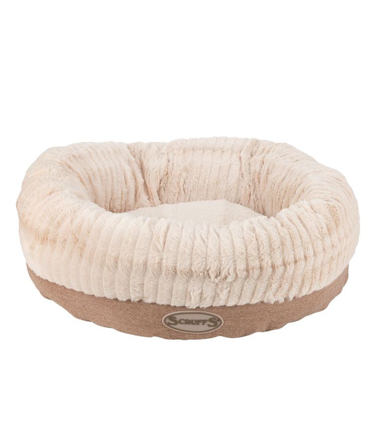 Scruffs Ellen Donut Dog Bed - Tan Medium - Shopivet.com