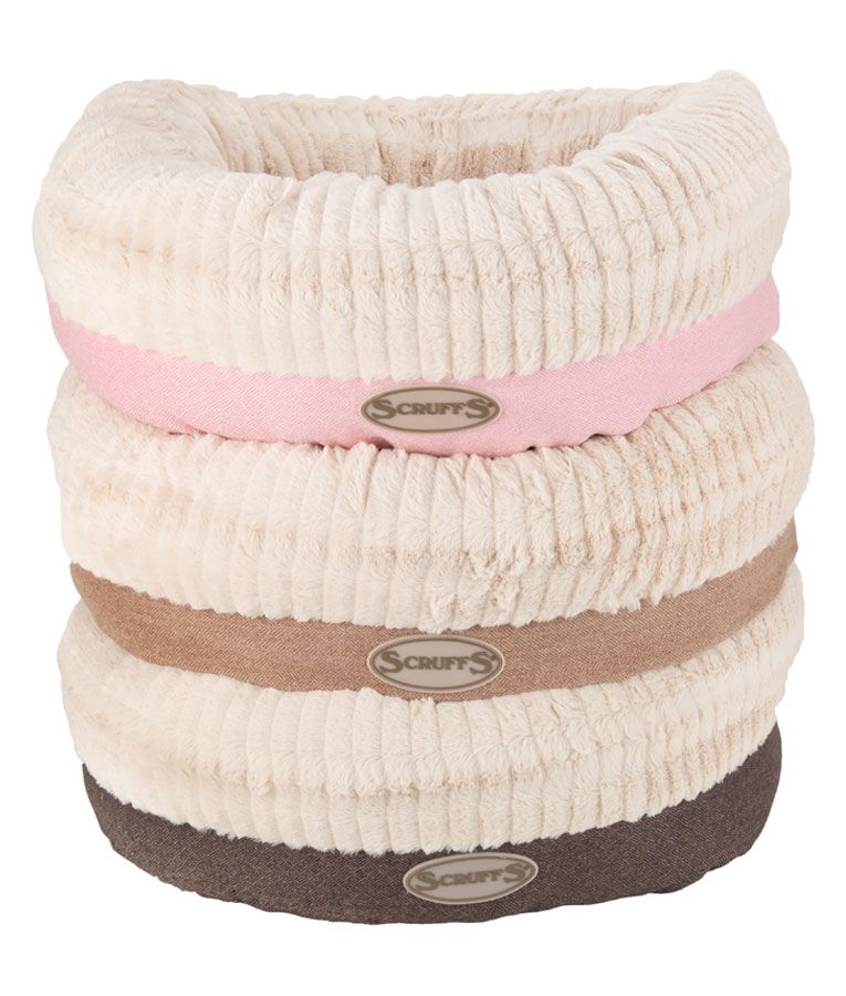 Scruffs Ellen Donut Dog Bed - Tan Medium - Shopivet.com