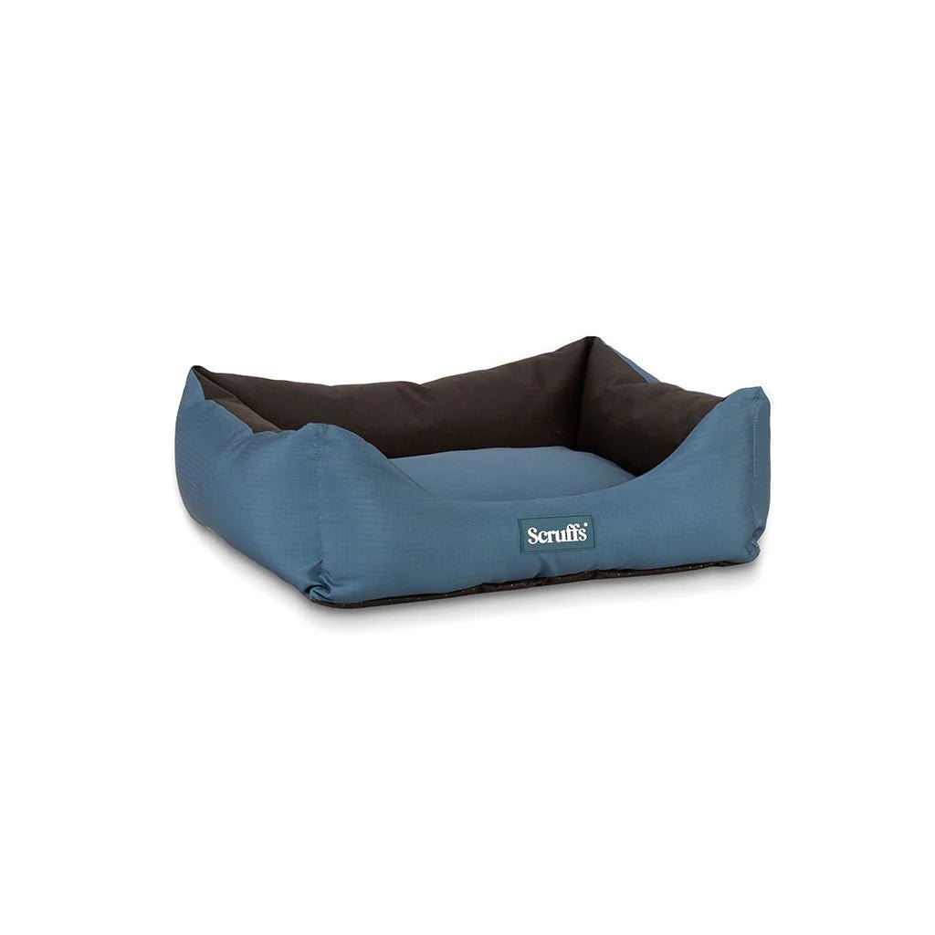 Scruffs Expedition Box Dog Bed - Atlantic Blue Medium - Shopivet.com