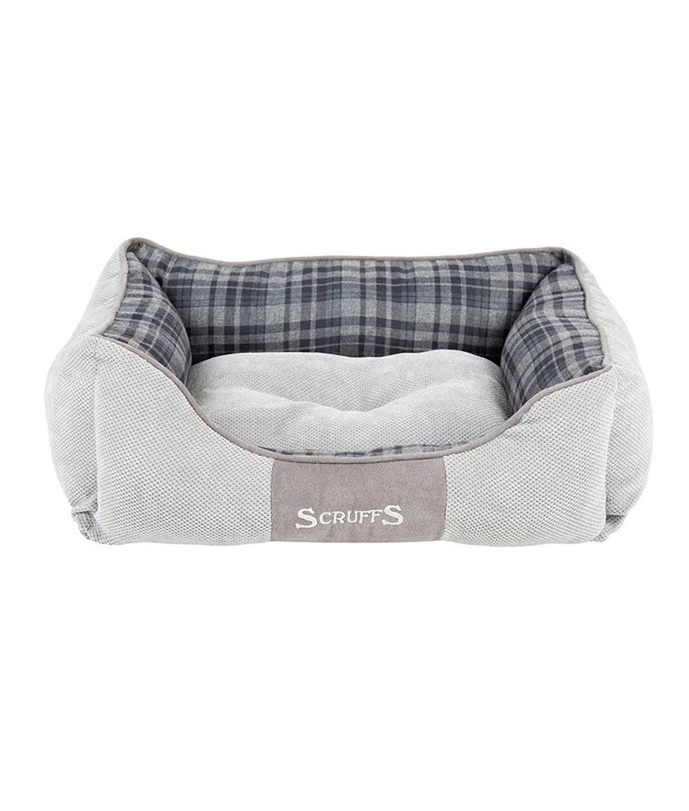 Scruffs Highland Box Dog Bed - Grey Medium - Shopivet.com