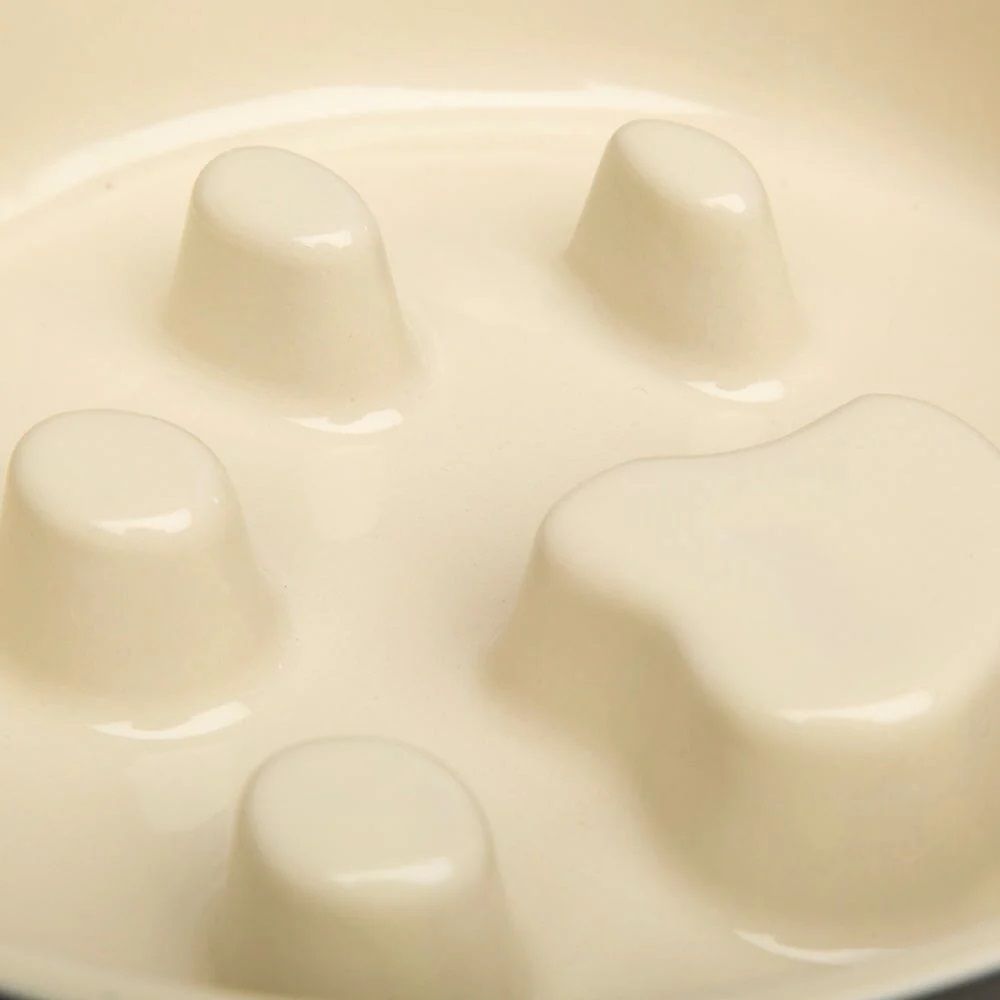 Scruffs Icon Slow Feeder Cream Pet Bowl 20cm - Cream 20cm - Shopivet.com