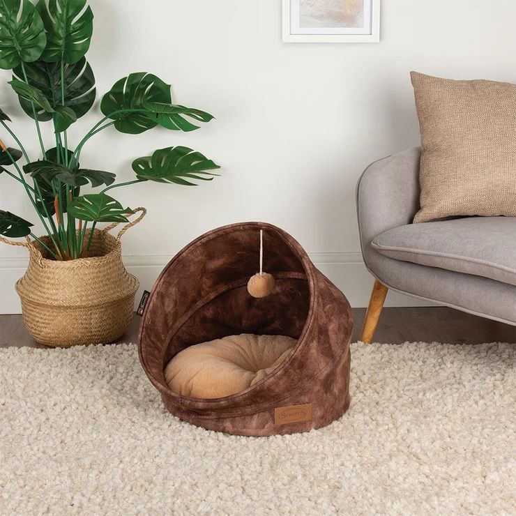 Scruffs Kensington Cat Bed - Chocolate - Shopivet.com