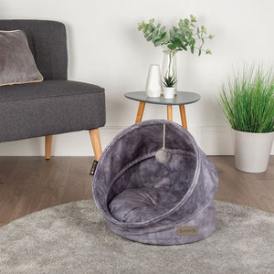 Scruffs Kensington Cat Bed - Grey - Shopivet.com