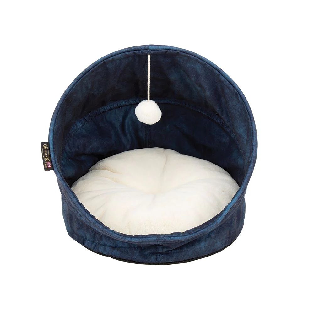 Scruffs Kensington Cat Bed - Navy - Shopivet.com