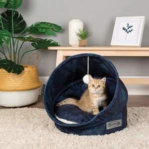Scruffs Kensington Cat Bed - Navy - Shopivet.com