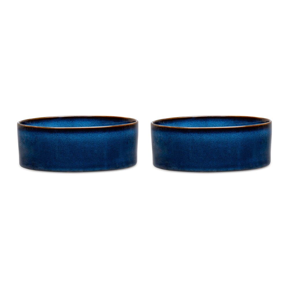 Scruffs Reactive Glaze Dog Bowl - Pinstripe Graphite 15cm - Shopivet.com