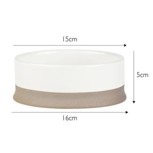 Scruffs Scandi Non - Tip Dog Bowl - Cream 16cm - Shopivet.com