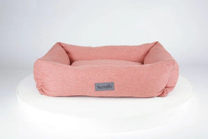 Scruffs Seattle Box Dog Bed - Coral Pink Medium - Shopivet.com