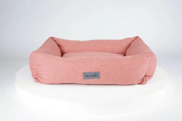 Scruffs Seattle Box Dog Bed - Coral Pink Medium - Shopivet.com