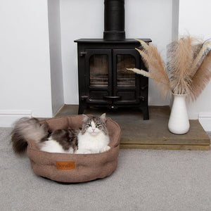 Scruffs Seattle Cat Bed - Sienna Brown - Shopivet.com