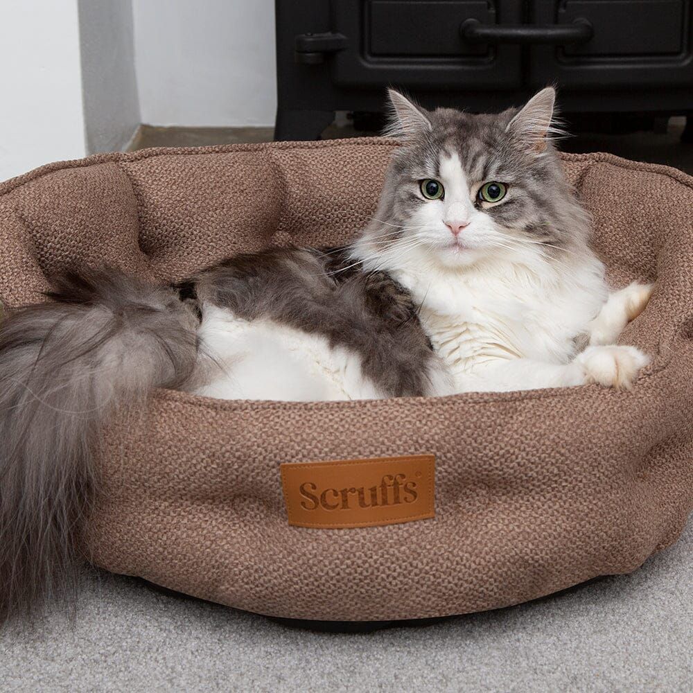 Scruffs Seattle Cat Bed - Sienna Brown - Shopivet.com