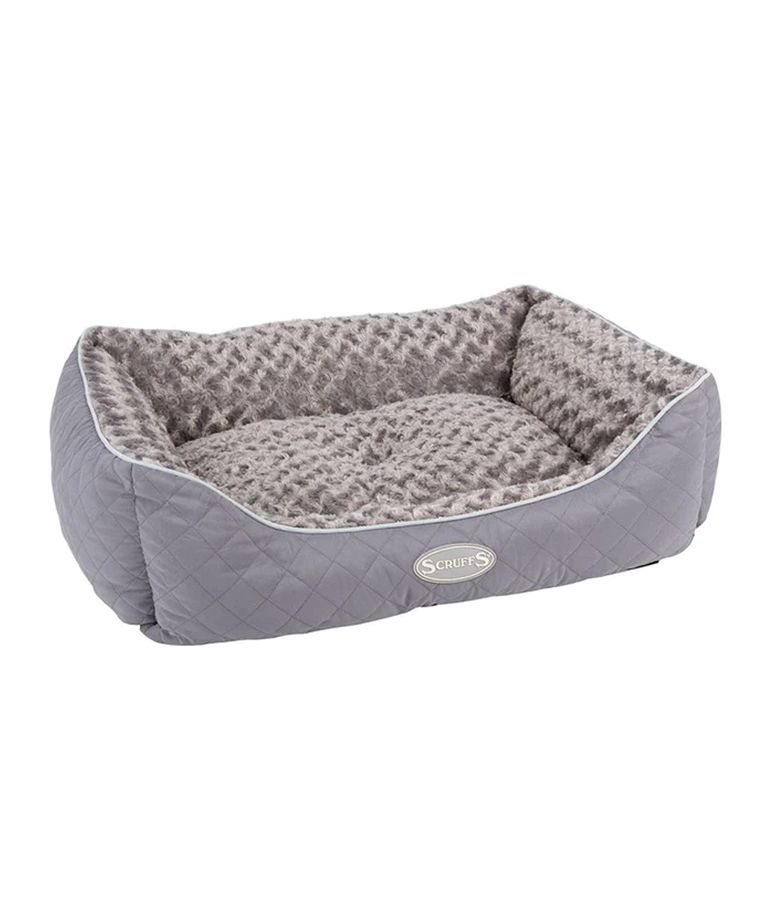 Scruffs Wilton Box Dog Bed - Grey X - Large - Shopivet.com