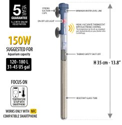 SCUBA CONTACTLESS SUBMERSIBLE HEATER 150W - Shopivet.com