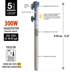 SCUBA CONTACTLESS SUBMERSIBLE HEATER 300W - Shopivet.com