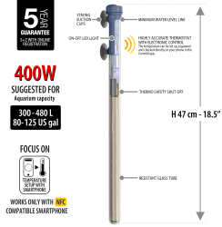 SCUBA CONTACTLESS SUBMERSIBLE HEATER 400W - Shopivet.com