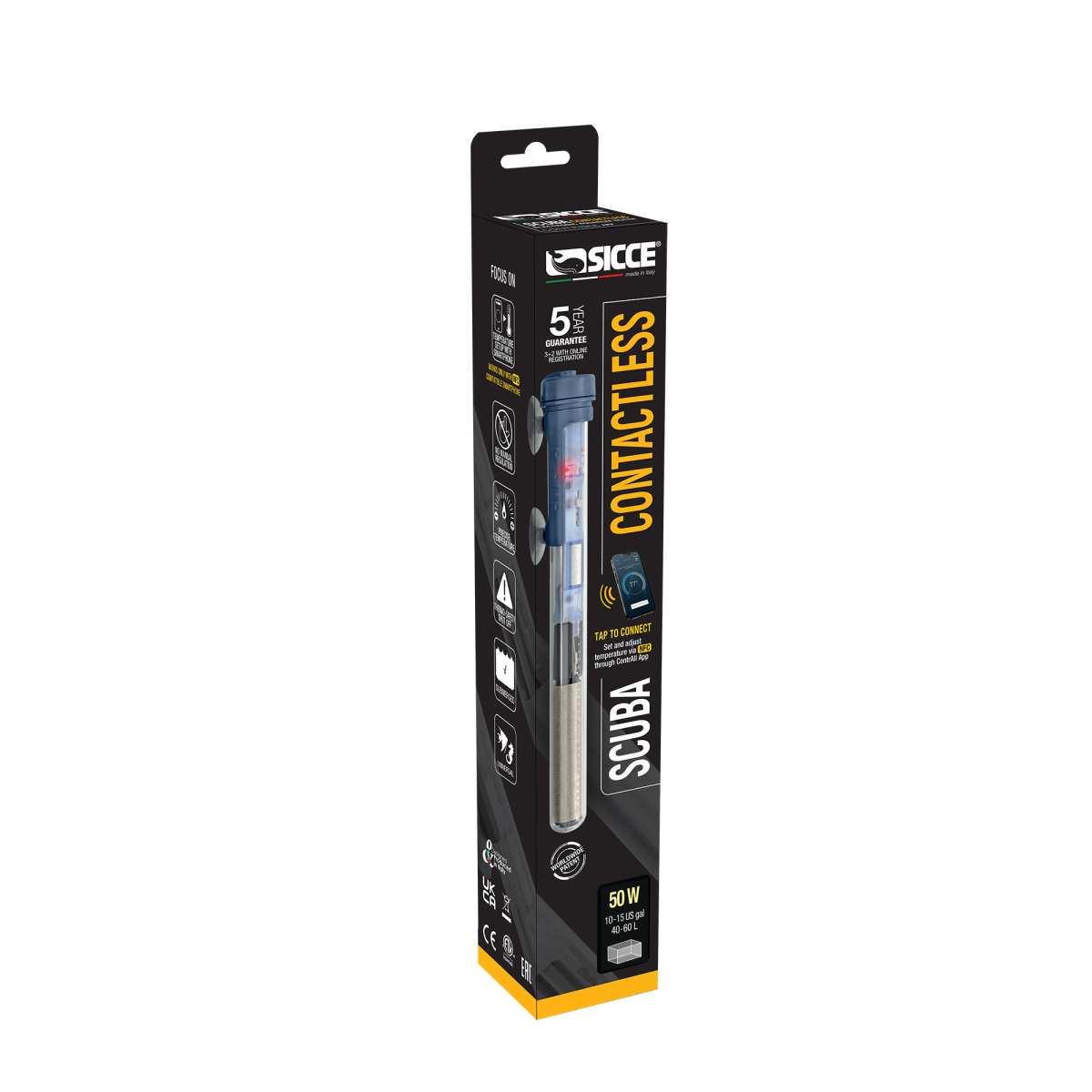 SCUBA CONTACTLESS SUBMERSIBLE HEATER 50W