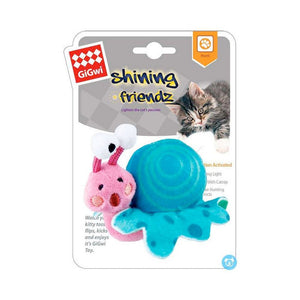 Shining Friends Snail with activated LED light & Catnip inside - Shopivet.com