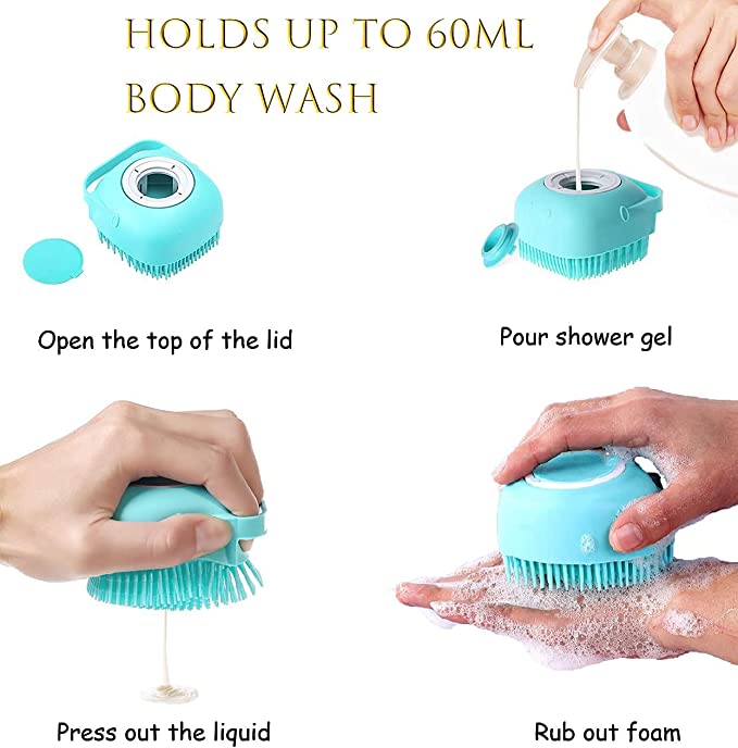 Silicone Body Brush Shower Scrubber - Shopivet.com