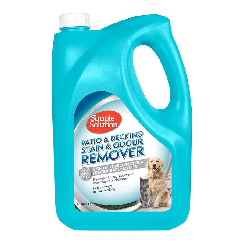 Simple Solution Patio and Decking Pet Stain and Odour Remover, 4 L - Shopivet.com
