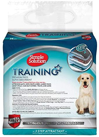 Simple Solution Premium Dog and Puppy Training Pads Pack of 14 - Shopivet.com