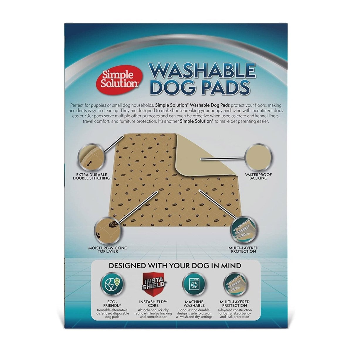 Simple Solution Washable Dog Pads – Medium - Shopivet.com