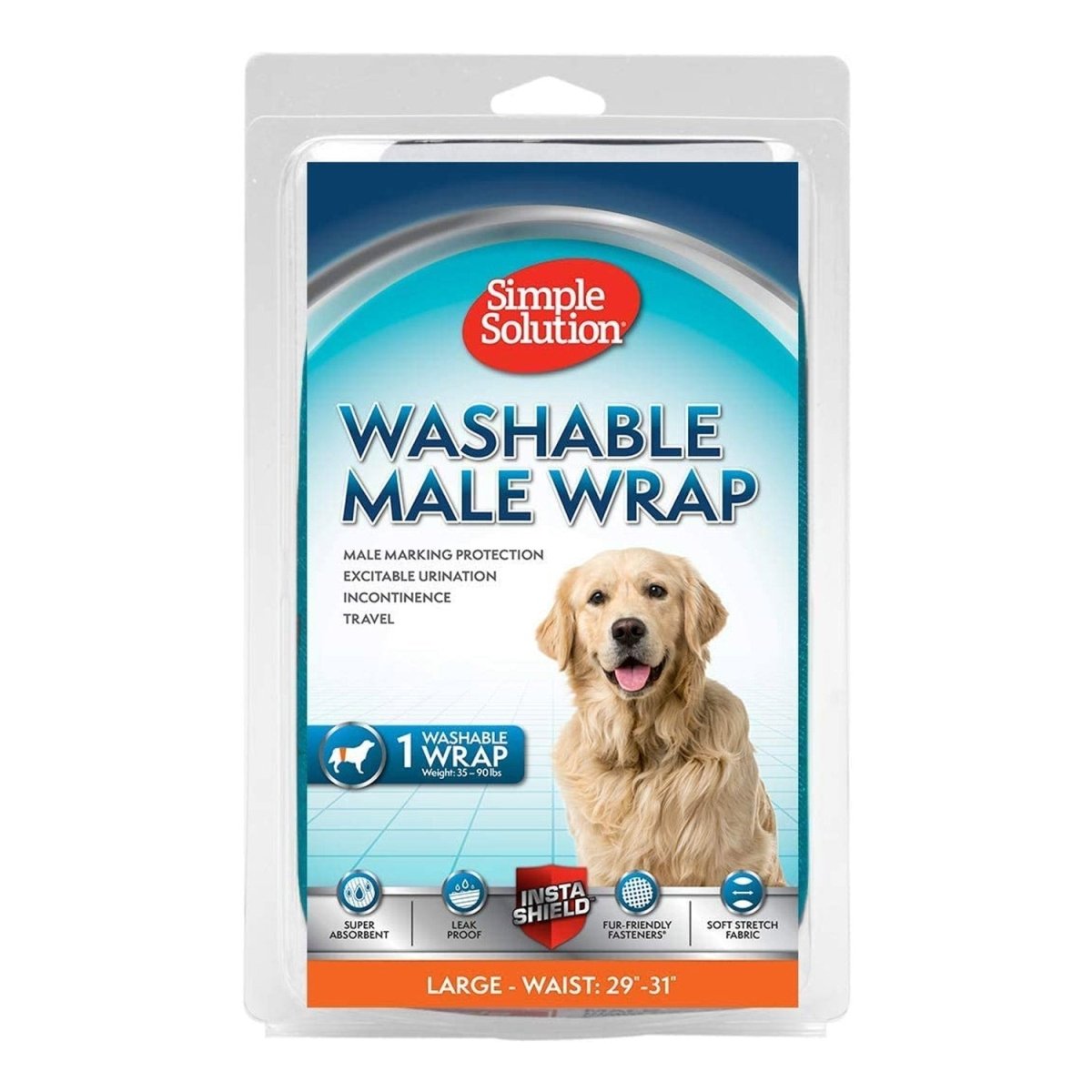 Simple Solution Washable Male Dog Wraps - small - Shopivet.com