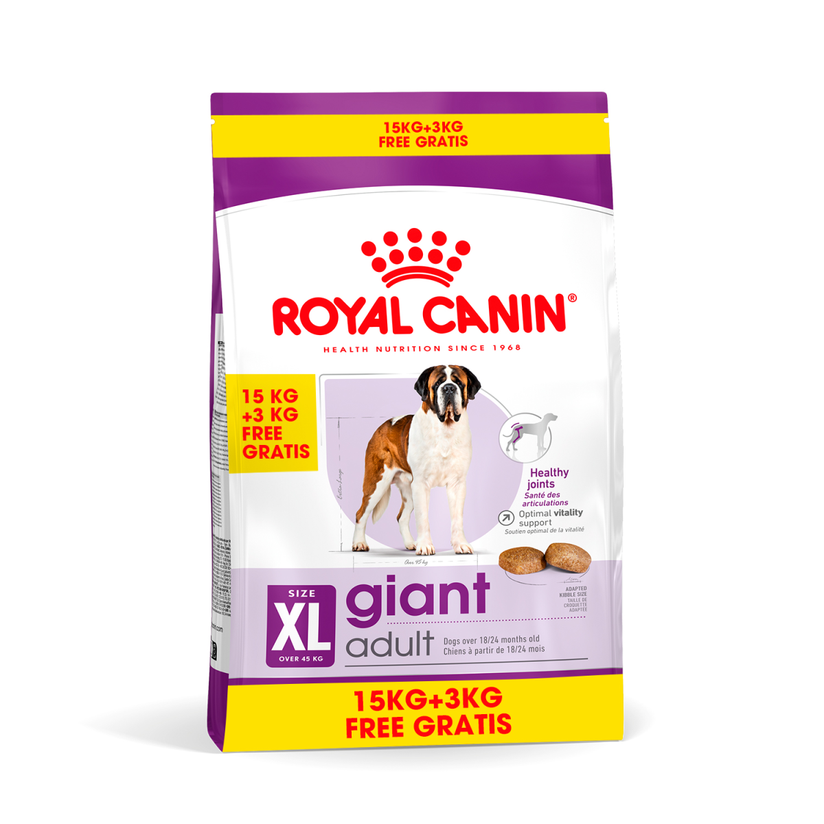 Size Health Nutrition Giant Adult 15+3 kg
