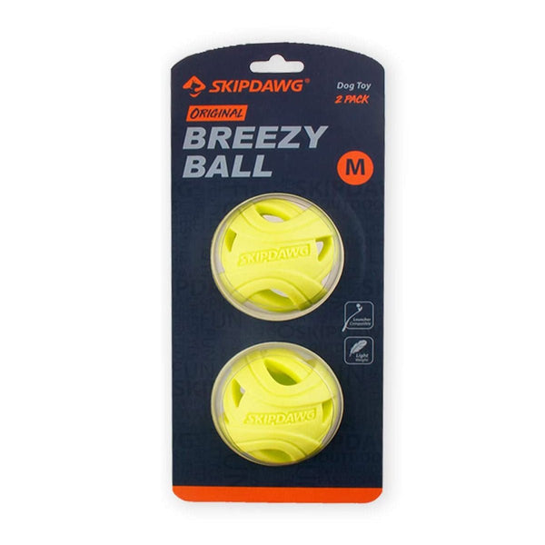 SKIPDAWG Dog Breezy Ball Pack of 2 (Medium) - Shopivet.com