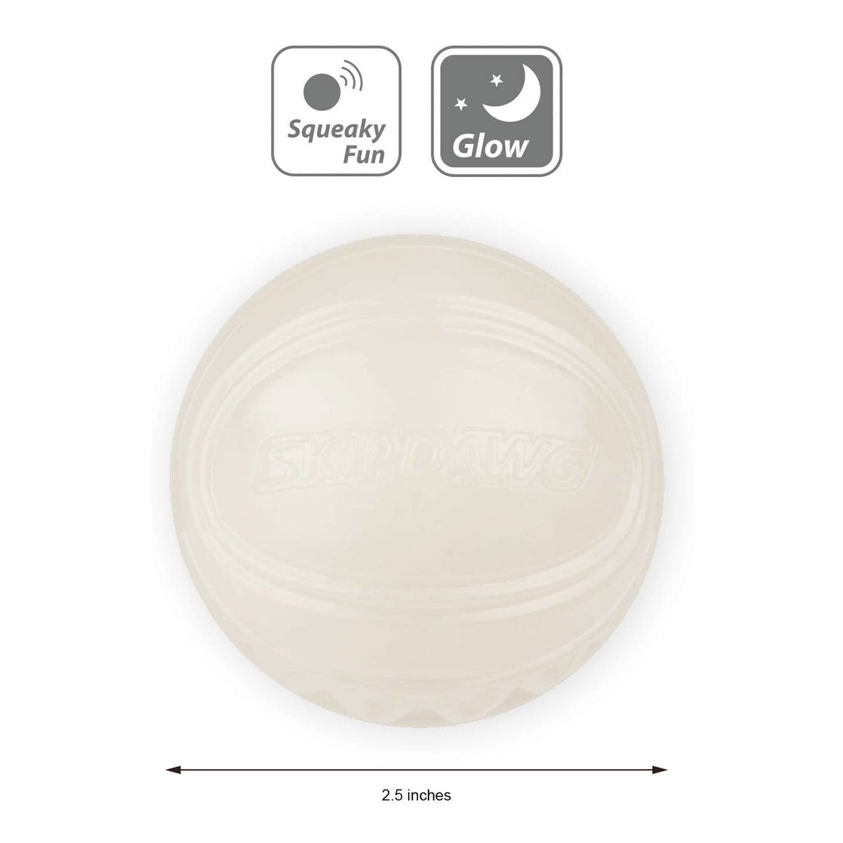 SKIPDAWG Neon Glow Dog Ball (Medium) - Shopivet.com